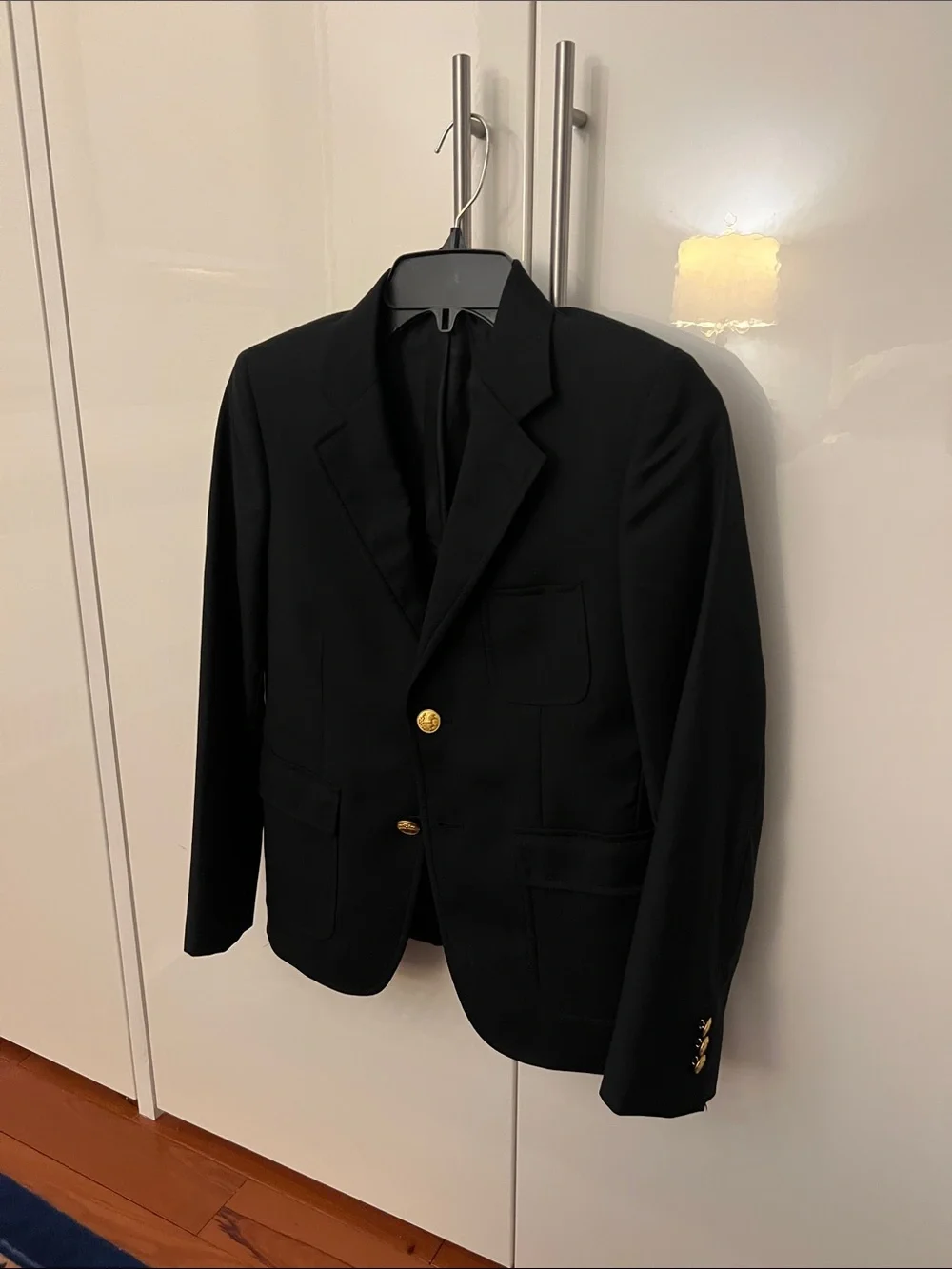 Brooks Brothers Black Blazer with Gold Buttons